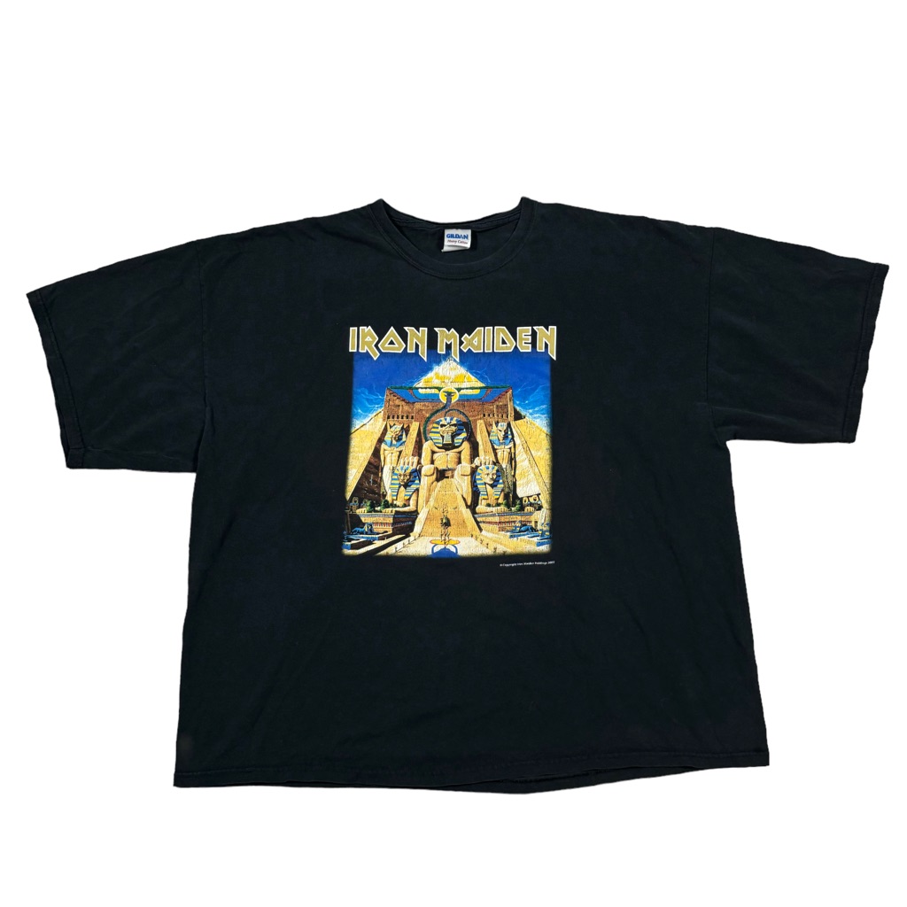 Vintage Y2k Iron Maiden World Slavery Tour Black T-Shirt Men's Sz 3xl